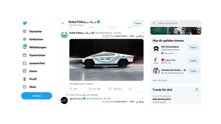 Tesla Cybertruck Dubai Police 11/2019, Tesla Cybertruck Dubai Police