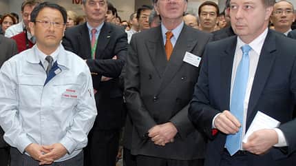 Akio Toyoda und Toyota-Vizechef Didier Leroy Akio Toyoda und Toyota-Vizechef Didier Leroy