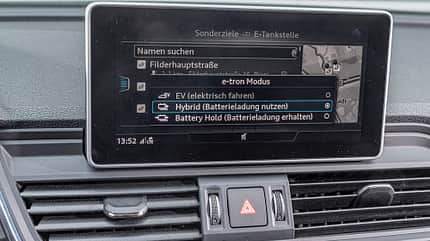 Audi Q5 55 TFSI e Quattro, Mercedes GLC 300 e 4Matic, Vergleichstest, ams0120 Audi Q5 55 TFSI e Quattro, Interieur