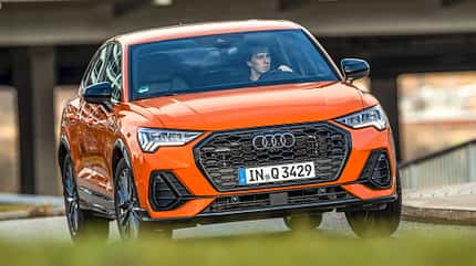 Audi Q3 SB 40 TDI Quattro, BMW X2 20d xDrive, Vergleichstest, ams0420 Audi Q3 SB 40 TDI Quattro, Exterieur
