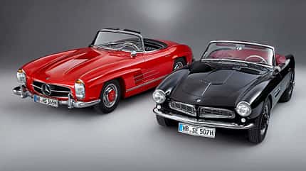 BMW 507 Mercedes 300 SL