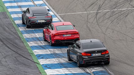 Audi RS 7 Sportback, BMW M5 Competition, Mecedes AMG GT 63 4-Türer Coupe, Exterieur