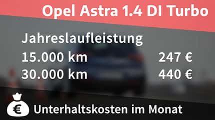 Opel Astra 1.4 DI Turbo, Kosten und Realverbrauch Opel Astra 1.4 DI Turbo, Kosten und Realverbrauch
