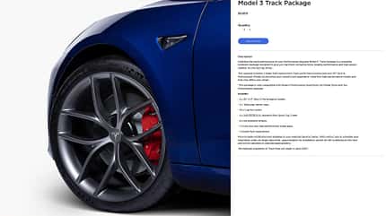 Tesla Model 3 Track Package Tesla Model 3 Track Package