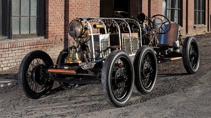 Dampf Roadster mit sechs Rädern Dampf Roadster mit sechs Rädern