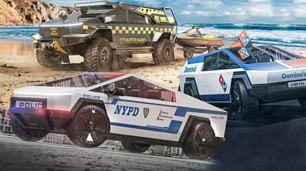 Tesla Cybertruck Rendering Design Sondereinsatz Polizei Pizza Tesla Cybertruck Rendering Design Sondereinsatz Polizei Pizza