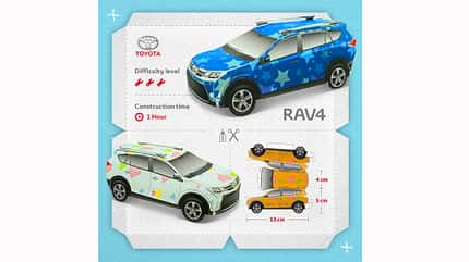 Toyota RAV4 Papercraft, 2020 Toyota RAV4 Papercraft
