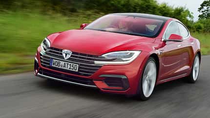 Tesla Front Retusche Kühlergrill Tesla Front Retusche Kühlergrill