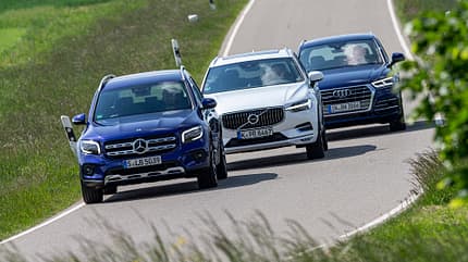 Audi Q5 45 TFSI Quattro Sport, Mercedes GLB 250 4matic Progressive, Volvo XC60 Bs AWD Inscription, Vergleichstest, ams1420 Audi Q5 45 TFSI Quattro Sport, Mercedes GLB 250 4matic Progressive, Volvo XC60 Bs AWD Inscription, Exterieur