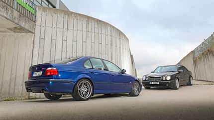 Mercedes-Benz E 55 AMG, BMW M5, yt0720, Fahrbericht Mercedes-Benz E 55 AMG, BMW M5, Exterieur
