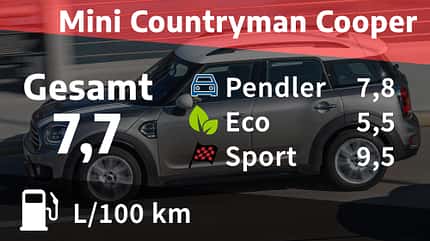Mini Countryman Cooper Kosten Realverbrauch 07/2020, Mini Countryman Cooper Kosten Realverbrauch