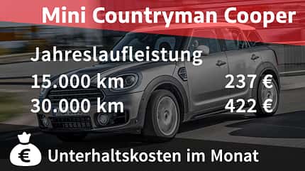 Mini Countryman Cooper Kosten Realverbrauch 07/2020, Mini Countryman Cooper Kosten Realverbrauch