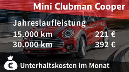 Kosten und Realverbrauch Mini Clubman Cooper 07/2020, Kosten und Realverbrauch Mini Clubman Cooper