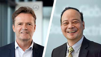 Markus Schäfer und Dr. Robin Zeng 08/2020, Markus Schäfer und Dr. Robin Zeng
