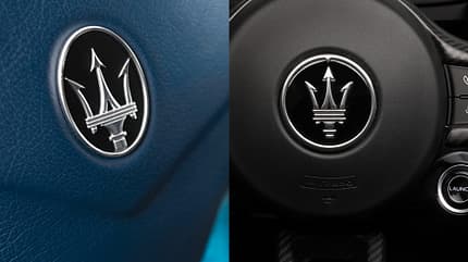 Maserati MC20 MC12 neues Logo Schriftzug Vergleich Maserati MC20 MC12 neues Logo Schriftzug Vergleich
