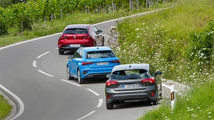 Audi A3 Sportback 30 TDI, Ford Focus 1.5 EcoBlue, Mazda 3 D 1.8, Vergleichstest, ams 2220 Audi A3 Sportback 30 TDI, Ford Focus 1.5 EcoBlue, Mazda 3 D 1.8