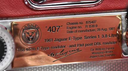 Jaguar E-Type Series 1 3.8 Litre LHD OTS Jaguar E-Type Series 1 3.8 Litre LHD OTS