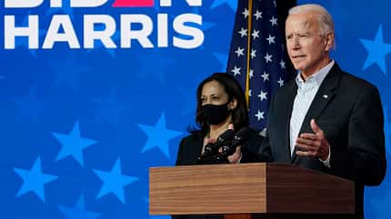 Joe Biden, 46. Präsident der USA, und Vizepräsidentin Kamala Harris 11/2020, Joe Biden, 46. Präsident der USA, und Vizepräsidentin Kamala Harris