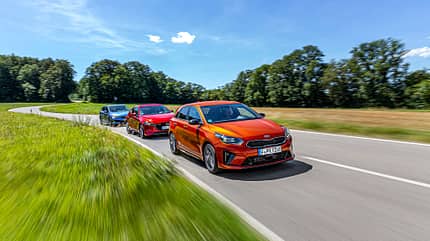 Kia Ceed, Mazda 3, Subaru Impreza, Vergleichstest, ams 2520 Kia Ceed, Mazda 3, Subaru Impreza, Vergleichstest, ams 2520