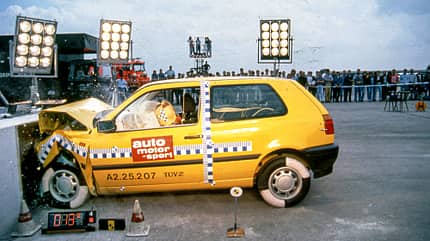 Extra VW Golf 2020, ams2620, Historie Extra VW Golf 2020, Crashtest