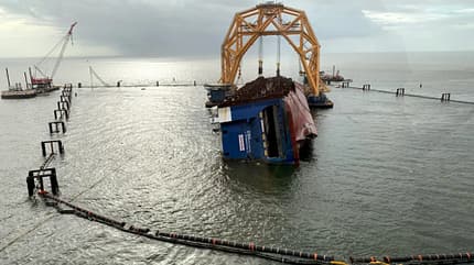 St. Simons Sound Incident response photo Golden Ray Schiff
