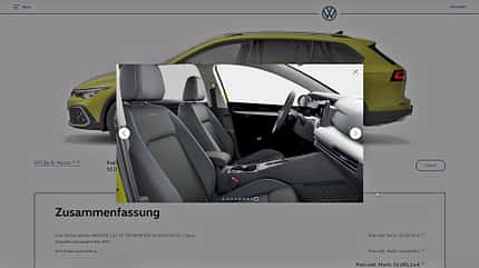 VW Golf Konfigurator, ams2620