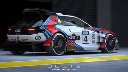 Lancia Delta S4 neu, gezeichnet, 2021 Idee zu einem neuen Lancia Delta S4