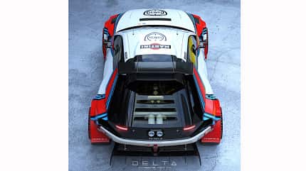 Lancia Delta S4 neu, gezeichnet, 2021 Idee zu einem neuen Lancia Delta S4