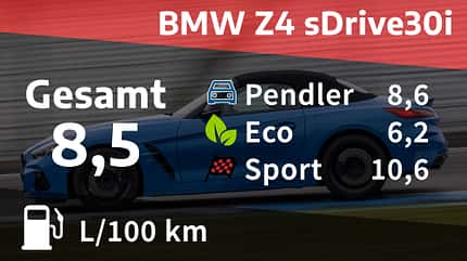 Kosten & Realverbrauch BMW Z4 sDrive30i M Sport 02/2021, Kosten & Realverbrauch BMW Z4 sDrive30i M Sport