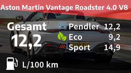 GRuppen,Aston Martin Vantage Roadster V8,AMG GT Roadster Aston Martin Vantage Roadster 4.0 V8 Realverbrauch