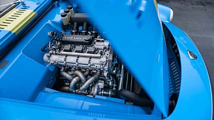 Volvo P1800 Cyan, ams0621, Fahrbericht Volvo P1800 Cyan, Motorraum