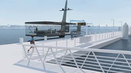CAPTN Vaiaro Floating Platform, 2021 (CAPTN: Clean Autonomous Public Transport Network), Muthesius Kunsthochschule, Kiel CAPTN Vaiaro Floating Platform