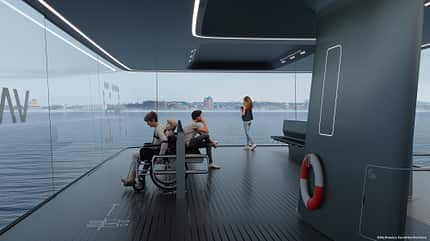 CAPTN Vaiaro Floating Platform, 2021 (CAPTN: Clean Autonomous Public Transport Network), Muthesius Kunsthochschule, Kiel CAPTN Vaiaro Floating Platform