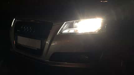 Audi A3 8PA, Osram LED-Nachrüstung, Werkstatt, 2021 H7-LED-Nachrüstung bei einem Audi A3 (Baureihe 8PA)