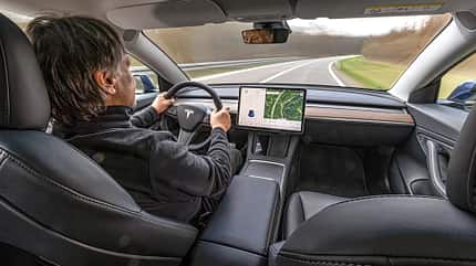 Polestar 2, Tesla Model 3, Vergleichstest, ams1121 Tesla Model 3, Interieur