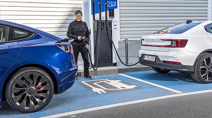 Polestar 2, Tesla Model 3, Vergleichstest, ams1121 Polestar 2, Tesla Model 3, Exterieur