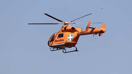 Rettungs-Helikopter - Formel 1 - Silverstone - GP England 2021 Rettungs-Helikopter - Formel 1 - Silverstone - GP England 2021