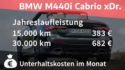 Kosten und Realverbrauch BMW M440i Cabrio xDrive 07/2021, Kosten und Realverbrauch BMW M440i Cabrio xDrive