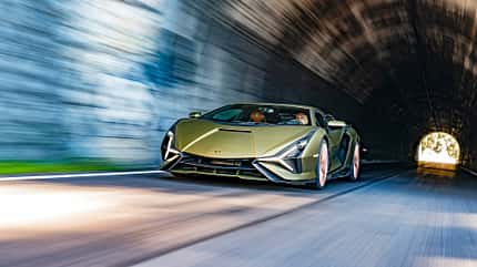 Lamborghini Sián, Fahrbericht. ams1421 Lamborghini Sián, Tunnel