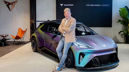 CUPRA CEO Wayne Griffiths Urban Rebel IAA City Garage Munich (2021) CUPRA CEO Wayne Griffiths Urban Rebel IAA City Garage Munich (2021)