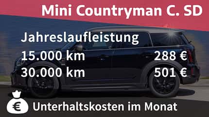 10/2021, Kosten und Realverbrauch Mini Countryman Cooper SD All4 Mini Yours Trim