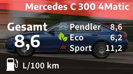 Kosten und Realverbrauch Mercedes C 300 4Matic Avantgarde 10/2021, Kosten und Realverbrauch Mercedes C 300 4Matic Avantgarde