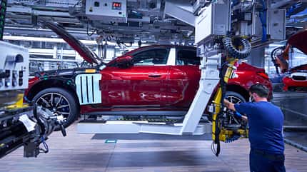 BMW i4 Produktion Werk München Elektroauto BMW i4 Produktion Werk München Elektroauto