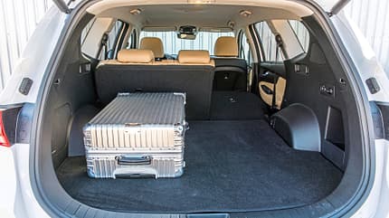 Hyundai Santa Fe, Mercedes GLB, Seat Tarraco, Toyota Highlander, Vergleichstest, ams2121 Hyundai Santa Fe, Interieur