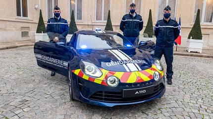 Alpine A110 Pure Gendarmerie Polizei Frankreich