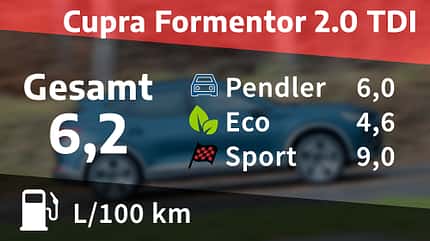 Cupra Formentor 2.0 TDI, Kosten- und Realverbrauch, ams0122 Cupra Formentor 2.0 TDI, Kosten- und Realverbrauch