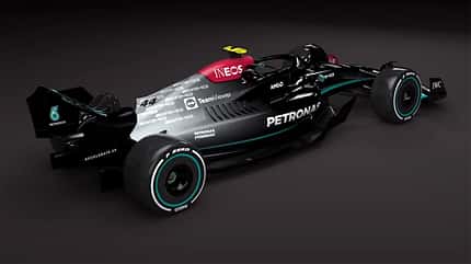 Mercedes - F1-Auto 2022 - Team-Lackierung Mercedes - F1-Auto 2022 - Team-Lackierung