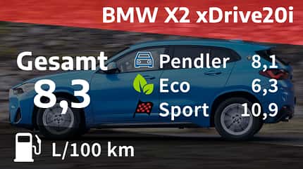 Kosten und Realverbrauch BMW X2 xDrive20i M Sport 01/2022, Kosten und Realverbrauch BMW X2 xDrive20i M Sport