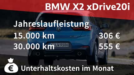 Kosten und Realverbrauch BMW X2 xDrive20i M Sport 01/2022, Kosten und Realverbrauch BMW X2 xDrive20i M Sport