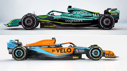 Aston Martin AMR22 - McLaren MCL36 Aston Martin AMR22 - McLaren MCL36